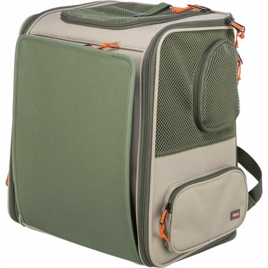 Sac à dos rocco beige et vert olive pour chiens chats 40x30 cm de Trixie - Produit pour animaux dans T050