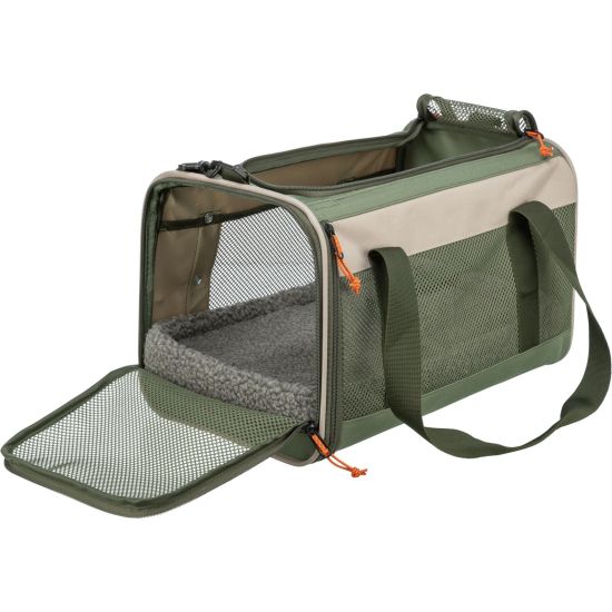 Sac marlon beige et vert olive pour chiens chats 27x27x43 cm de Trixie - Produit pour animaux dans T050