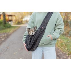 Sac frontal mavi noir pour chiens et chats, accessoire pratique et confortable de Trixie - Produit pour animaux dans T050