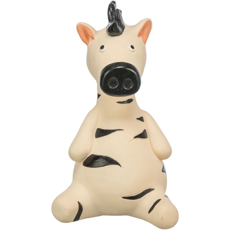 Zebra latex 15 cm pour chiens chats, jouet résistant et amusant de Trixie - Produit pour animaux dans T050