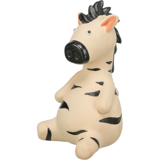 Zebra latex 15 cm pour chiens chats, jouet résistant et amusant de Trixie - Produit pour animaux dans T050