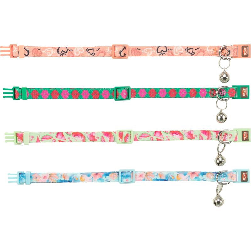 Collier chat flower power 19-31 cm 10 mm pour style et confort félin de Trixie - Produit pour animaux dans T050