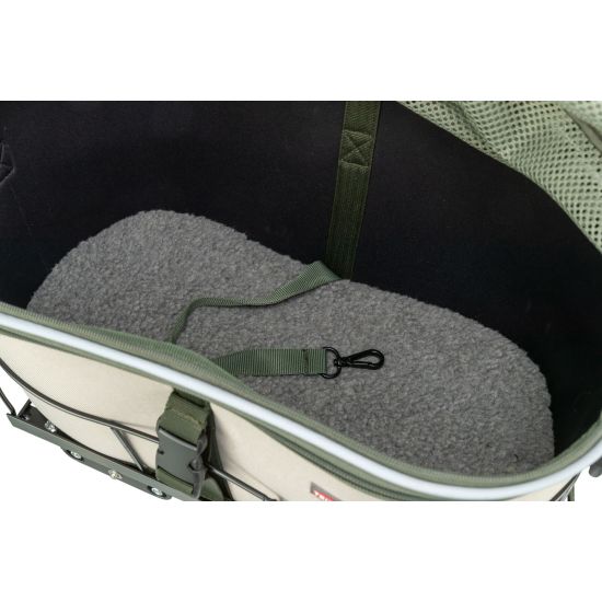 Panier vélo vert olive pour chiens et chats - accessoires confortables et pratiques de Trixie - Produit pour animaux dans T050