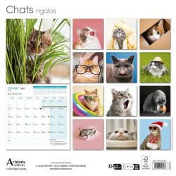 CALENDRIER CHATS RIGOLOS 2027 de Jardinerie Bordeaux Libourne Gironde dans C022