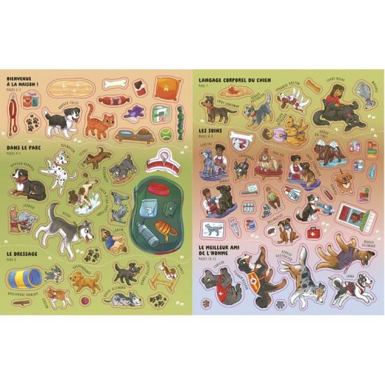 CAHIER DE STICKERS CHIENS TOUT CE QUE TU DOIS SA de Jardinerie Bordeaux Libourne Gironde dans C022