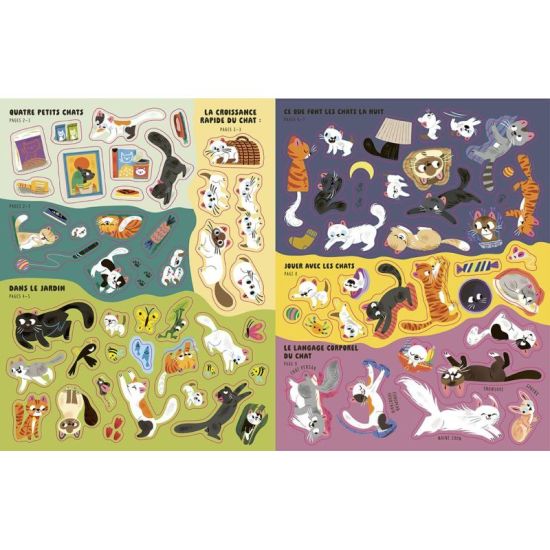 CAHIER DE STICKERS CHATS TOUT CE QUE TU DOIS SAV de Jardinerie Bordeaux Libourne Gironde dans C022