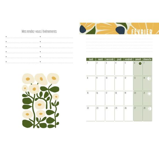AGENDA FLEURS 2027 de Jardinerie Bordeaux Libourne Gironde dans C022