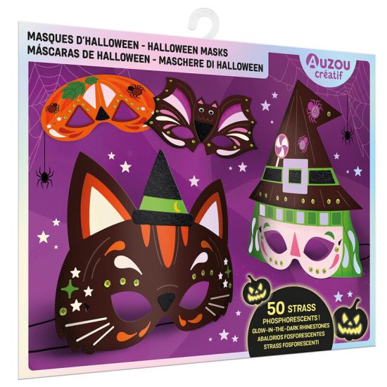 MASQUES DHALLOWEEN 4 MASQUES de Jardinerie Bordeaux Libourne Gironde dans C022