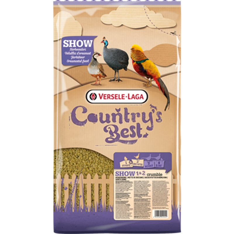 Show 1&2 Crumble, granulés faisans, perdrix, pintades, cailles-5kg de Versele Laga - Alimentation pour animaux dans V019