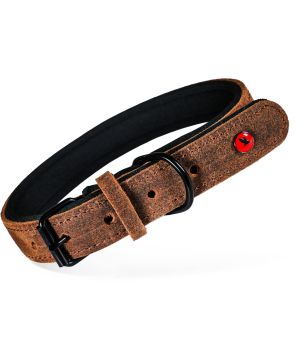 Collier cuir confort 35cm marron pour chien de Zolux - Produit pour animaux dans Z002