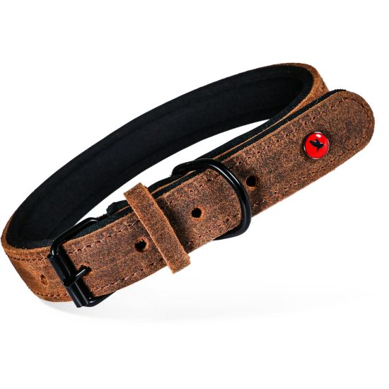 Collier cuir confort 45cm marron pour chien de Zolux - Produit pour animaux dans Z002