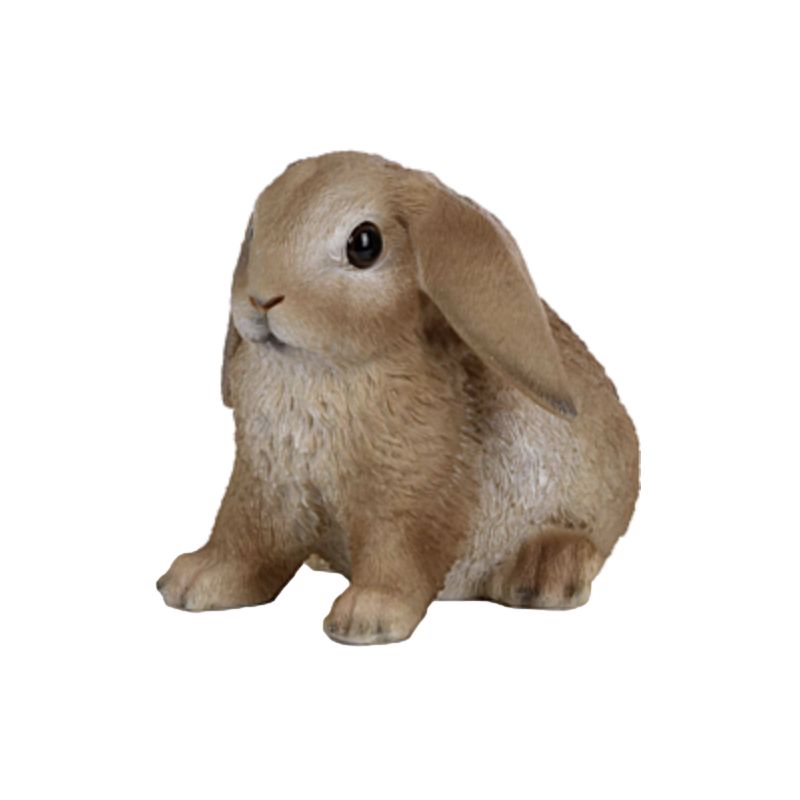 Lapin Marron en Peluche Douce - statue