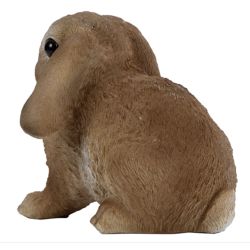 Lapin Marron en Peluche Douce - statue