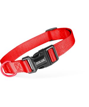 Collier nylon classique 20mm 31/48 rouge pour chien de Zolux - Produit pour animaux dans Z002