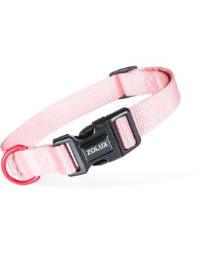 Collier nylon classique 25mm 37/58 rose pour chien de Zolux - Produit pour animaux dans Z002