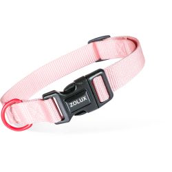Collier nylon classique 25mm 37/58 rose pour chien de Zolux - Produit pour animaux dans Z002