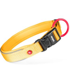 Collier nylon premium 15mm 25/30 jaune pour chien de Zolux - Produit pour animaux dans Z002