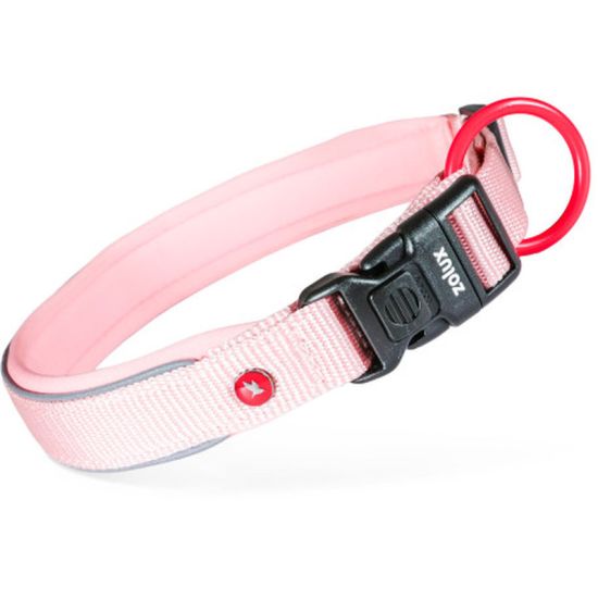 Collier nylon premium 15mm 30/35 rose pour chien de Zolux - Produit pour animaux dans Z002