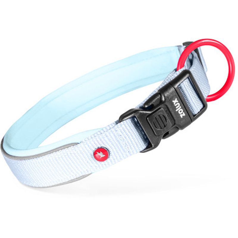 Collier nylon premium 15mm 25/30 ciel pour chien de Zolux - Produit pour animaux dans Z002