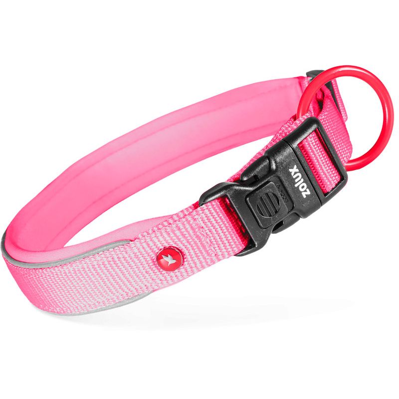 Collier nylon premium 15mm 25/30 fuschia pour chien de Zolux - Produit pour animaux dans Z002