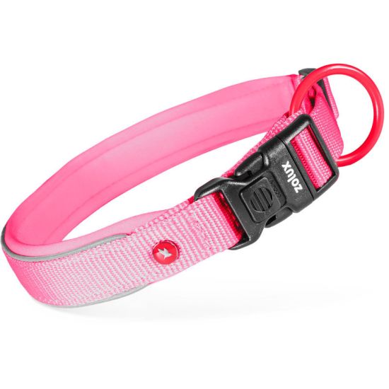 Collier nylon premium 15mm 30/35 fuschia pour chien de Zolux - Produit pour animaux dans Z002