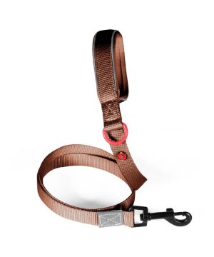 Laisse nylon premium 15mm 1,20m mocca pour chien de Zolux - Produit pour animaux dans Z002