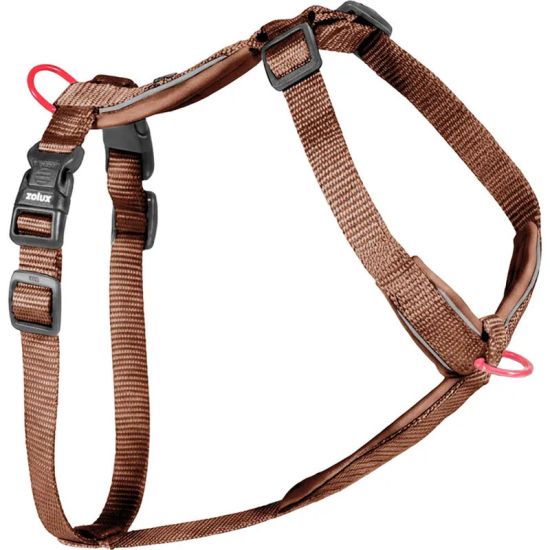 Harnais nylon premium 25mm 65/97 mocca pour chien de Zolux - Produit pour animaux dans Z002