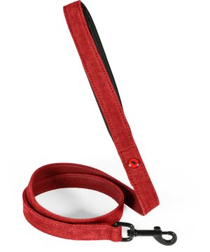 Laisse cuir conf 1m 15mm rouge pour chien de Zolux - Produit pour animaux dans Z002