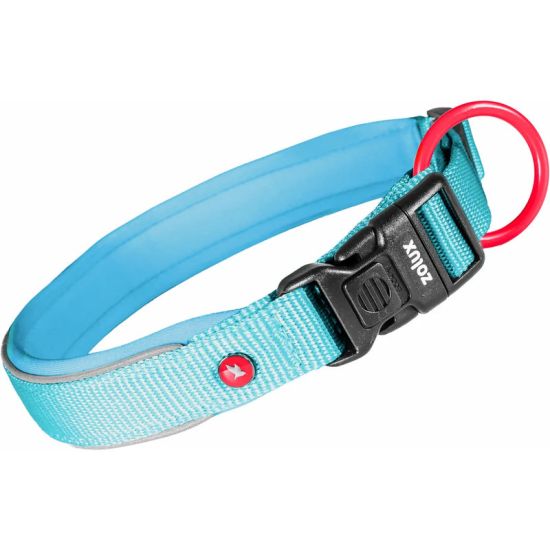 Collier nylon premium 15mm 30/35 turquoise pour chien de Zolux - Produit pour animaux dans Z002