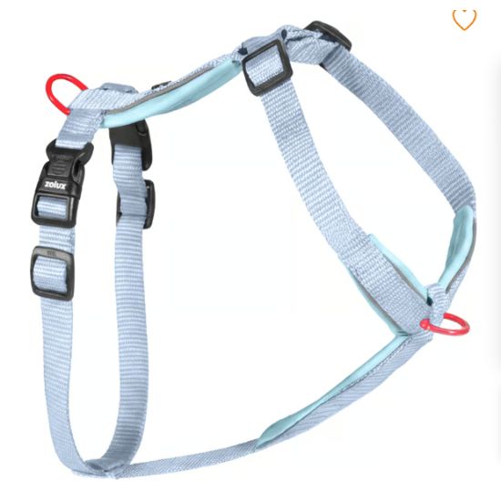 Harnais nylon premium 15mm 30/40 ciel pour chien de Zolux - Produit pour animaux dans Z002