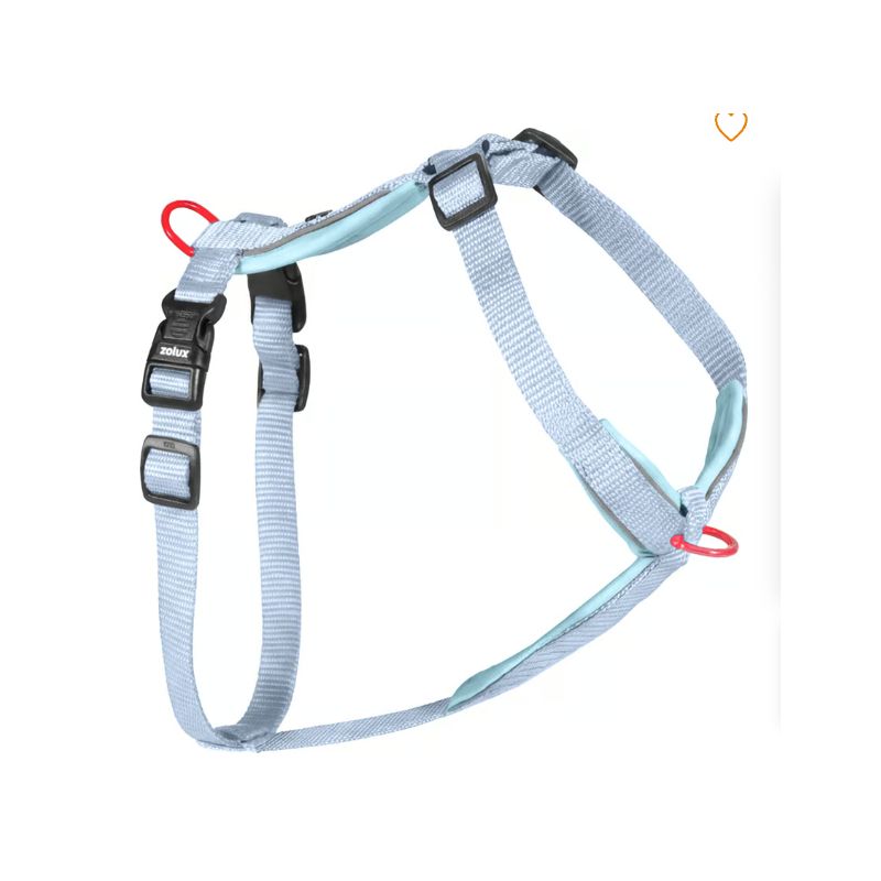 Harnais nylon premium 15mm 30/40 ciel pour chien de Zolux - Produit pour animaux dans Z002