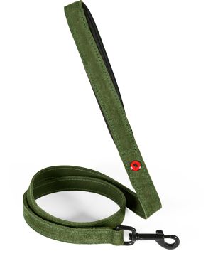 Laisse cuir conf 1m 20mm vert pour chien de Zolux - Produit pour animaux dans Z002