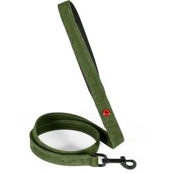 Laisse cuir conf 1m 20mm vert pour chien de Zolux - Produit pour animaux dans Z002