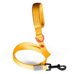 Laisse nylon premium 15mm 1,20m jaune pour chien de Zolux - Produit pour animaux dans Z002