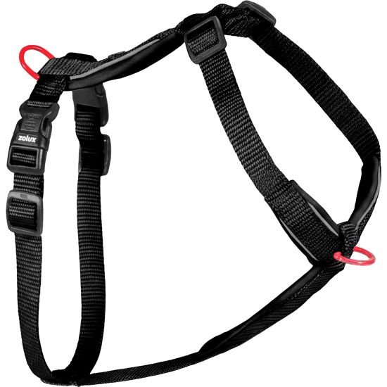 Harnais nylon premium 20mm 50/74 noir pour chien de Zolux - Produit pour animaux dans Z002