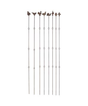 /TUTEUR DROIT 175CM FONTE BRUN de Esschert design - deco maison et jardin dans E058