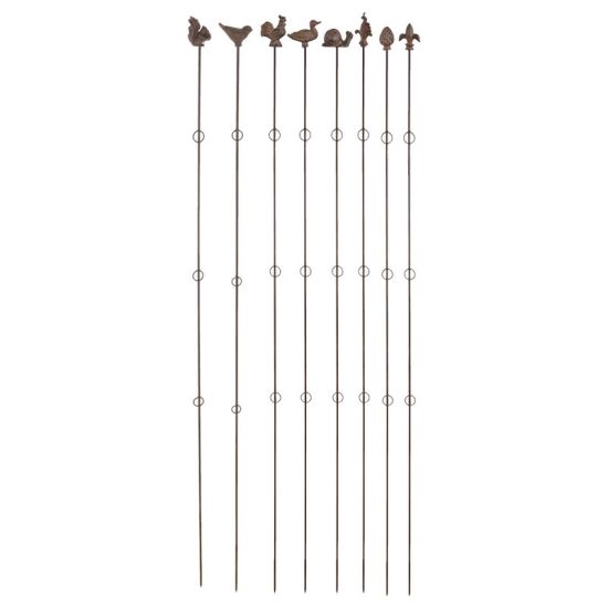 /TUTEUR DROIT 175CM FONTE BRUN de Esschert design - deco maison et jardin dans E058