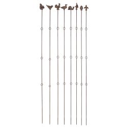 /TUTEUR DROIT 175CM FONTE BRUN de Esschert design - deco maison et jardin dans E058