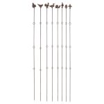 /TUTEUR DROIT 175CM FONTE BRUN de Esschert design - deco maison et jardin dans E058
