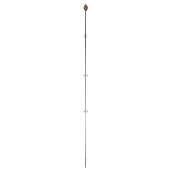 /TUTEUR DROIT 175CM FONTE BRUN de Esschert design - deco maison et jardin dans E058