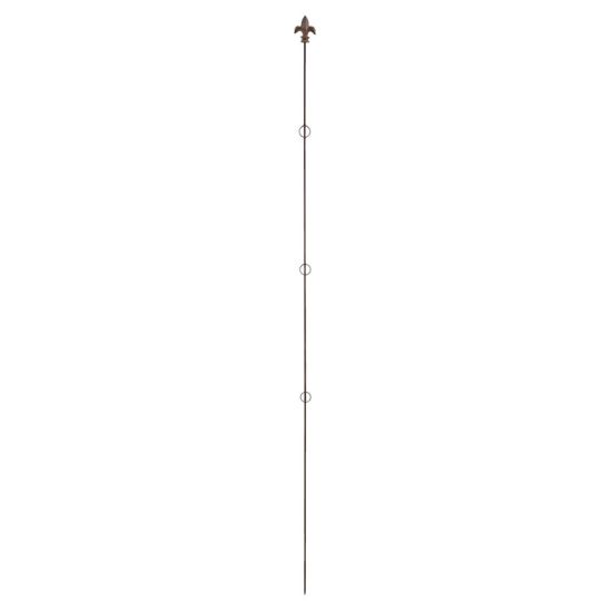 /TUTEUR DROIT 175CM FONTE BRUN de Esschert design - deco maison et jardin dans E058