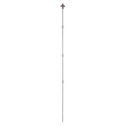 /TUTEUR DROIT 175CM FONTE BRUN de Esschert design - deco maison et jardin dans E058