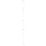 /TUTEUR DROIT 175CM FONTE BRUN de Esschert design - deco maison et jardin dans E058