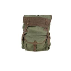 Sac à dos vert en toile de Esschert design - deco maison et jardin dans E058