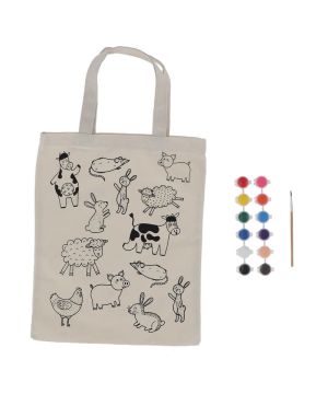 Sac à colorier animaux de la ferme pour décoration de Esschert design - deco maison et jardin dans E058
