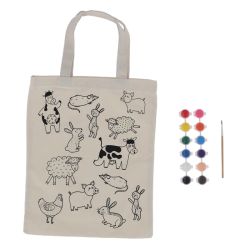 Sac à colorier animaux de la ferme pour décoration de Esschert design - deco maison et jardin dans E058