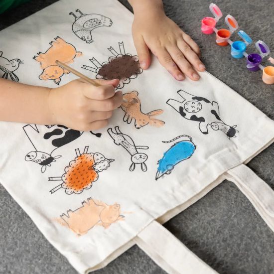 Sac à colorier animaux de la ferme pour décoration de Esschert design - deco maison et jardin dans E058