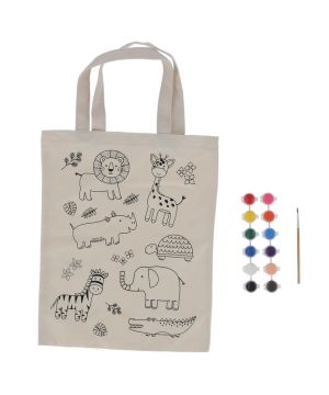 Sac à colorier jungle, créatif de Esschert design - deco maison et jardin dans E058