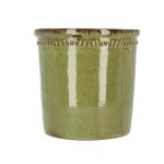 Pot de fleur verni vert 25cm pour décoration jardin et maison de Esschert design - deco maison et jardin dans E058