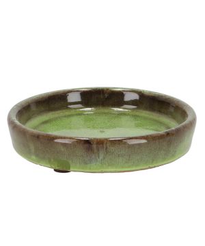 Soucoupe Vernie Verte 15cm Pour Décoration Jardin Maison de Esschert design - deco maison et jardin dans E058
